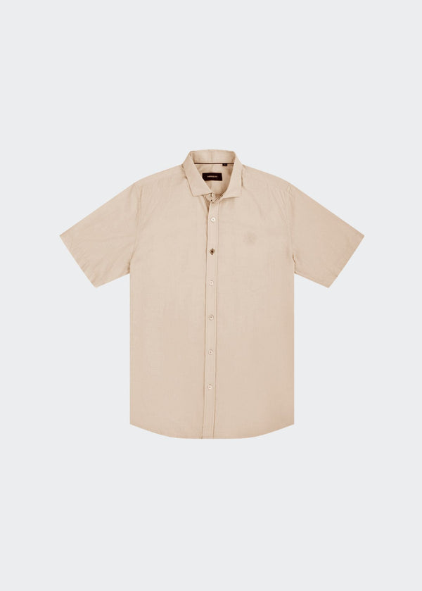 BEIGE SHORT SLEEVE OMAN SHIRT
