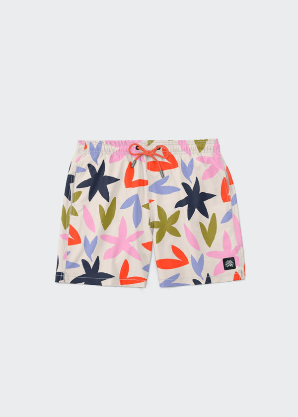 COLORFUL LEAVES SWIM SHORT