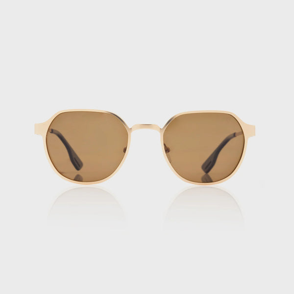 FREEPORT STEEL GOLD SUNGLASSES