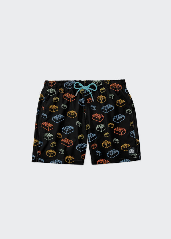 FUN BLOCKS SWIM SHORT