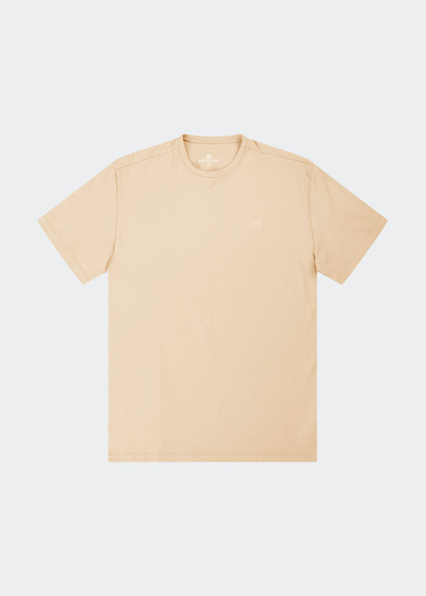 BEIGE MONO LOGO TEE