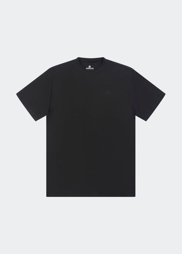 BLACK MONO LOGO TEE