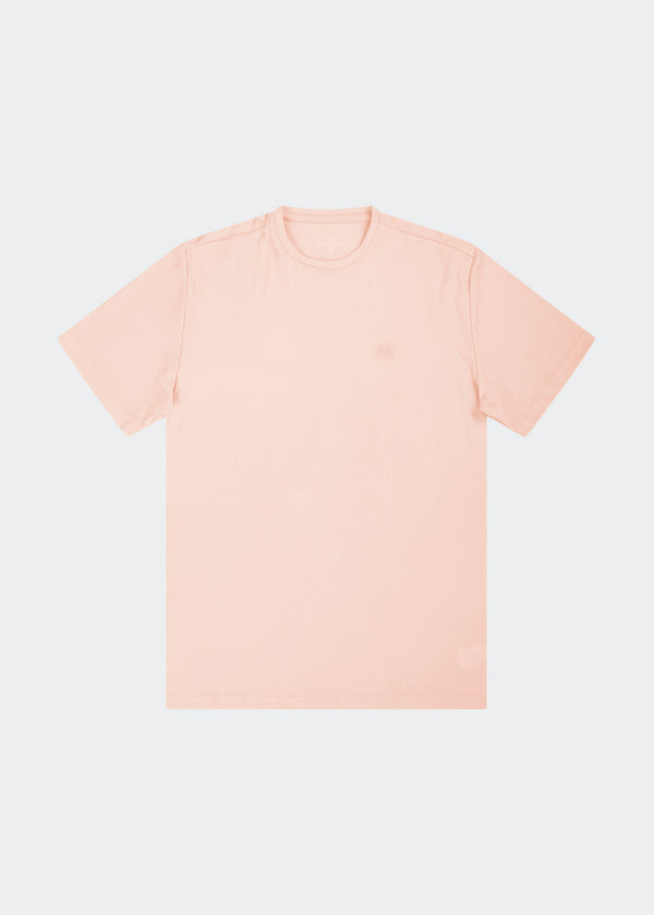 LIGHT PINK MONO LOGO TEE