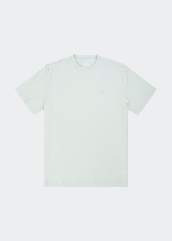 LIGHT BLUE MONO LOGO TEE