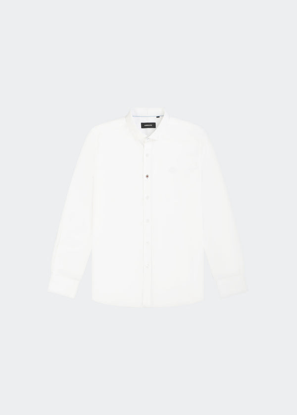 WHITE LONG SLEEVE SAUCO SHIRT