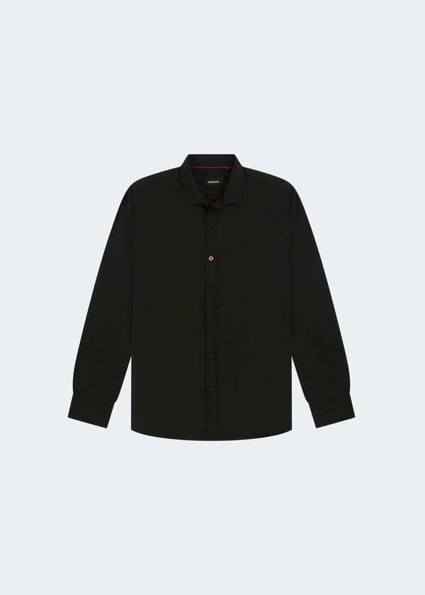BLACK LONG SLEEVE BAMBU SHIRT