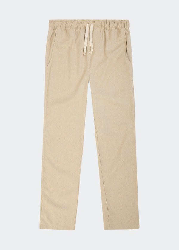 BEIGE LINEN TROUSER