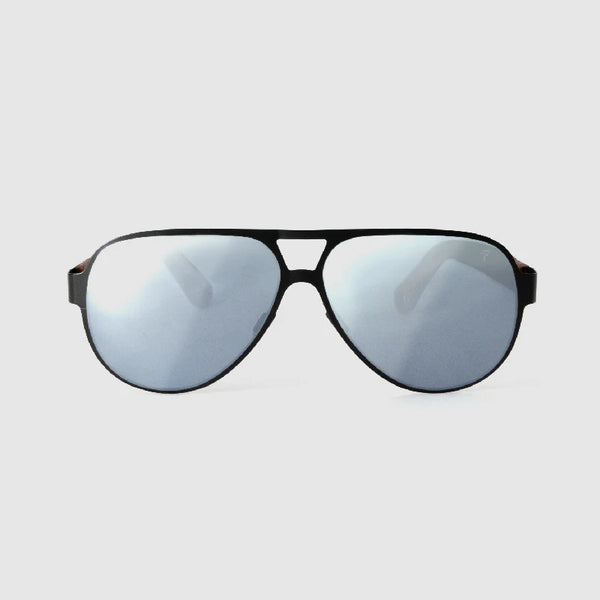 KAVELI STEEL TEAK SILVER SUNGLASSES