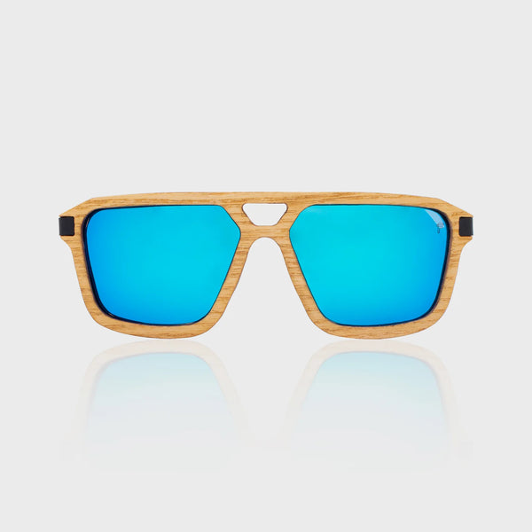 LEGEND ASH WOOD BLUE SUNGLASSES