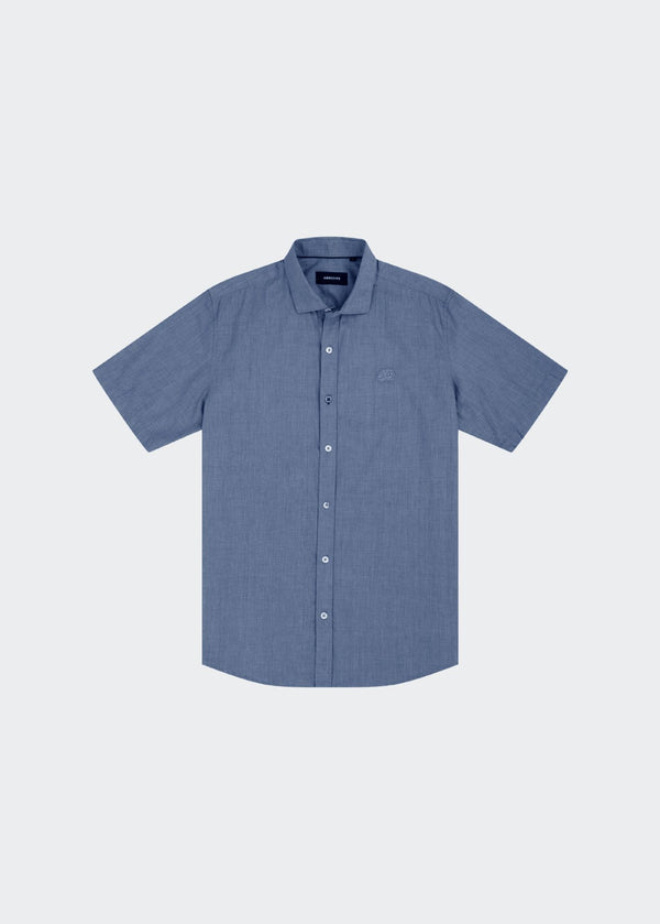 NAVY SHORT SLEEVE OMAN SHIRT
