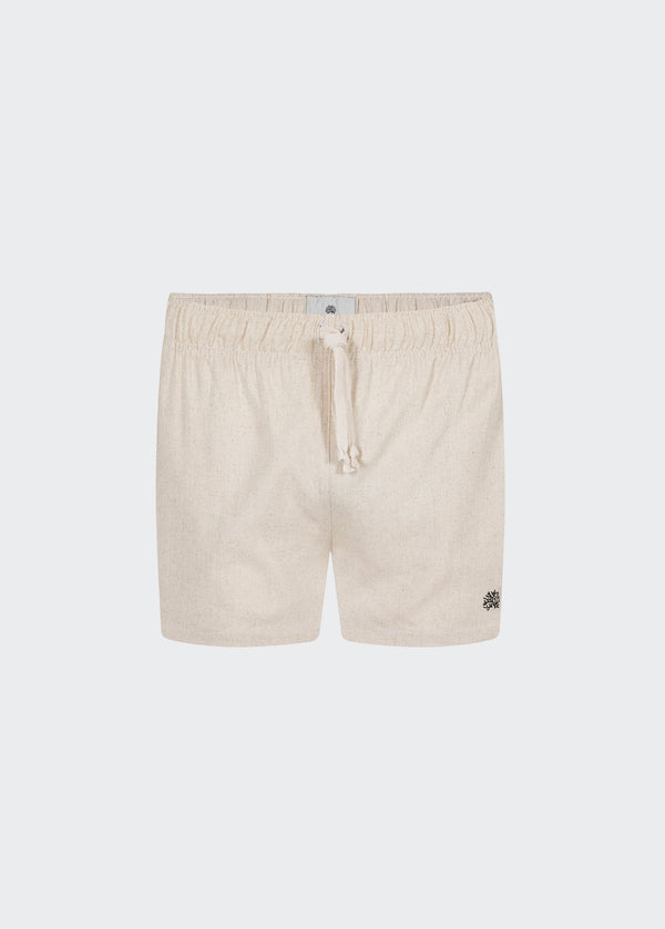 NATURAL LINEN SHORT